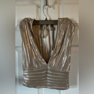 BNWOT Beautiful Gold Top